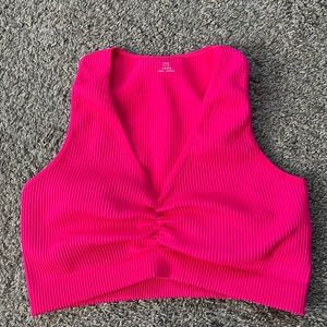 NWOT Aerie Seamless Ruched Bra Top